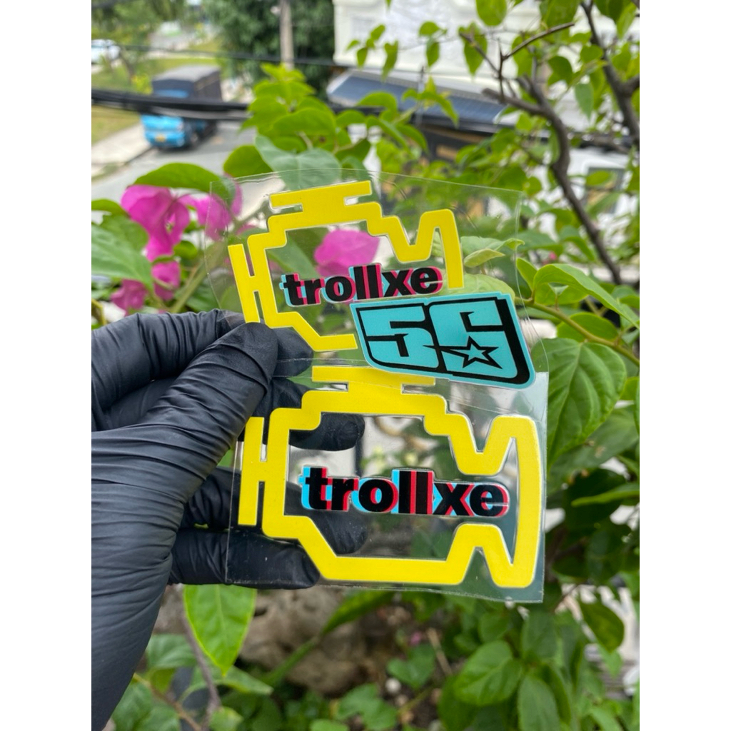 Tem Troll Xe Chất Liệu UV DTF Cao Cấp/Logo Trang Trí Xe