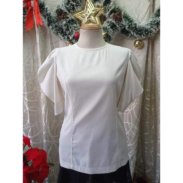 REAL CLOTHES thanh lý - Áo kiểu tay bồng bymo - SIZE S