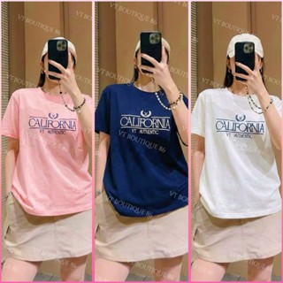   Phom Vừa  Áo Thun Nữ Thêu California Cotton Mềm Mịn Cao Câp Freesize  40 - 62kg Tùy Chiều Cao  