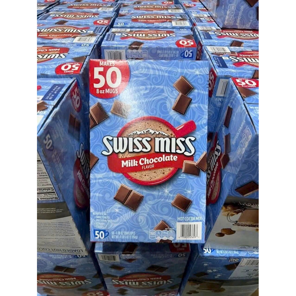 [Date 7/2027] Bột Cacao Swiss Miss - hộp 50 gói