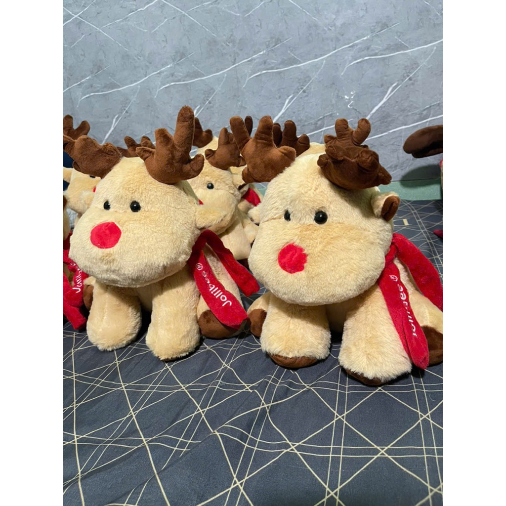 (2 Con Có Lô Go ) Gấu Tuần Lộc Jollibee noel