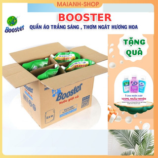  Nước giặt xả Booster hương nắng xuân sạch nhanh bền màu An toàn Cho da túi 2.4L 