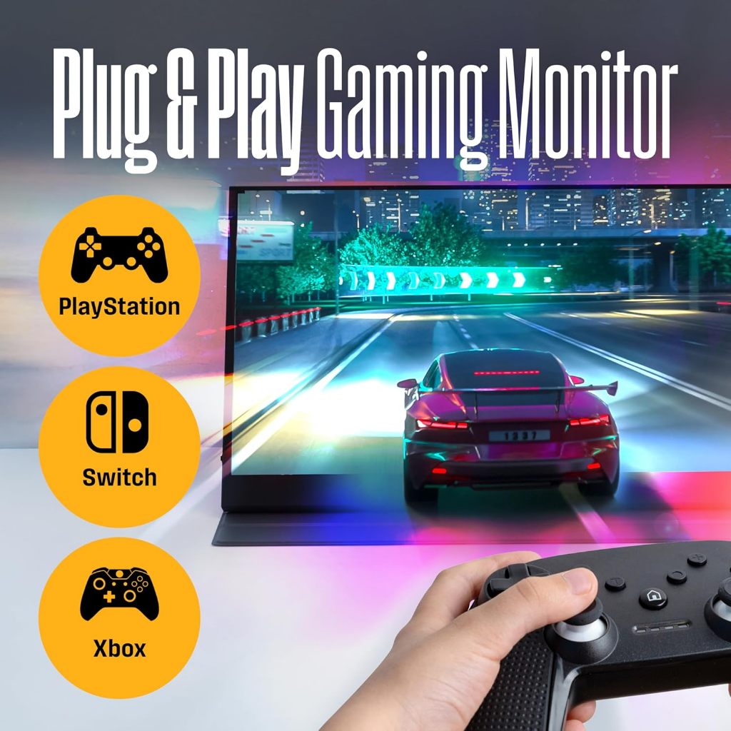 Màn Hình Di Động 14/15.6 Inch Tích Hợp Loa Kép FHD 1080P Tương Thích Laptop Máy Tính Bảng Điện Thoại Ps4 Switch Macbook | BigBuy360 - bigbuy360.vn