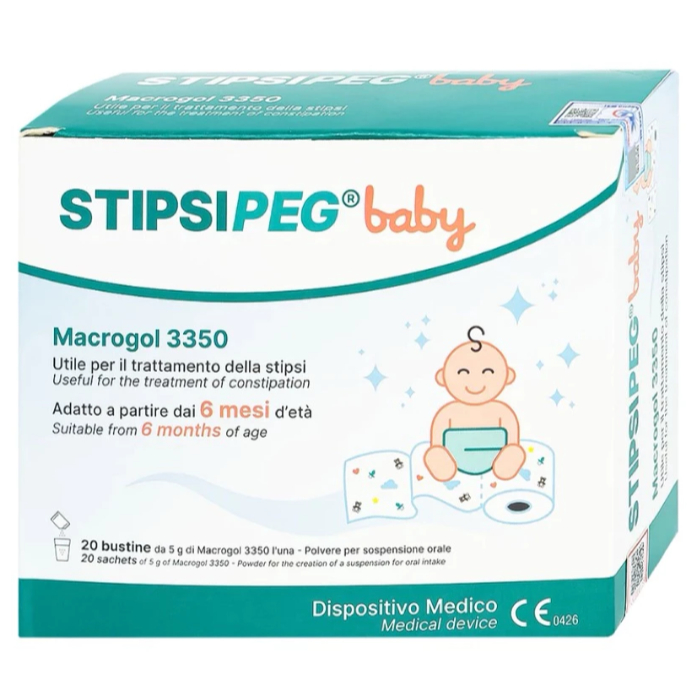 Stipsipeg Baby (20 gói x 5g) Bột nhuận tràng giảm táo bón cho trẻ từ 6 tháng tuổi < GÀ NHÍT SHOP
