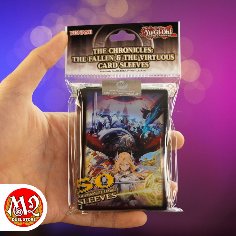 Bọc bài Yugioh TCG The Fallen & The Virtuous Card Sleeves - Chính hãng Konami USA