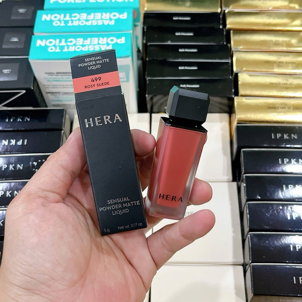 [CHÍNH HÃNG 100%] SON HERA SENSUAL POWDER MATTE  #499 HOA HỒNG KHÔ