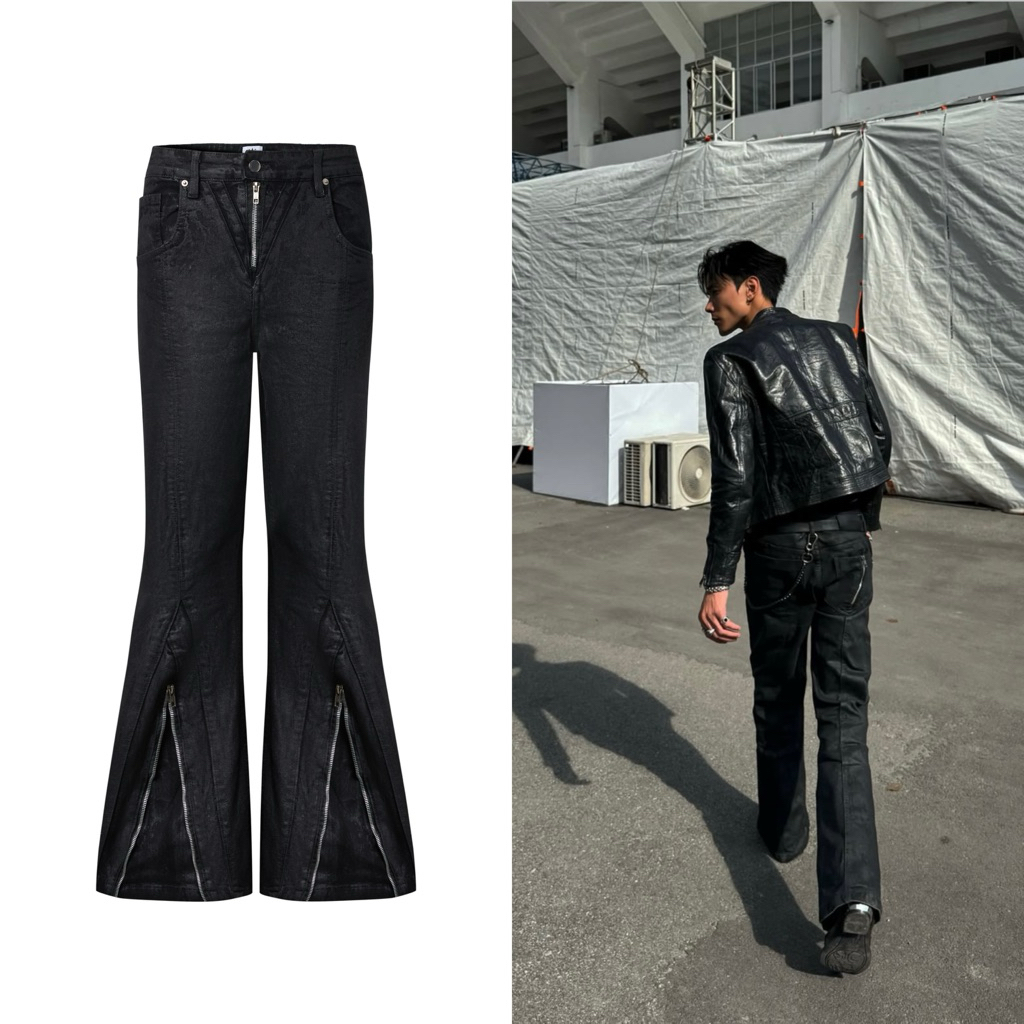 Quần Jeans Ống Loe Nam Silicone Max Zip 2K Flared Jeans