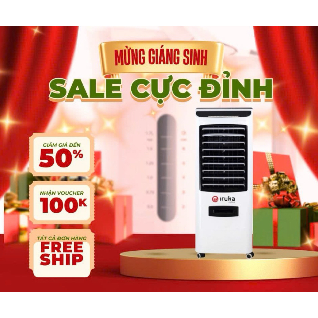 Quạt Làm Mát Không Khí Iruka I99 – Dung Tích 17L – Quạt Hơi Nước – Điều Khiển Từ Xa