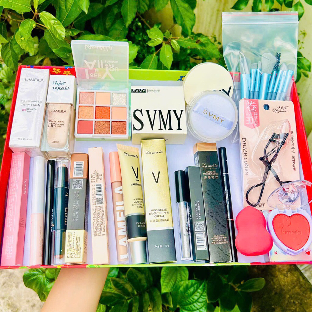 Trọn bộ trang điểm 14 món cá nhân/Set makeup / combo đi tiệc/ set trang điểm /makeup cá nhân/ kem nề