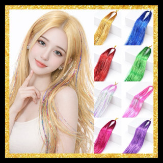   HÀNG HOT  SET 200 SỢI LINE KIM TUYẾN GẢY LIGHT  TÓC KẸP MÀU LẤP LÁNH 