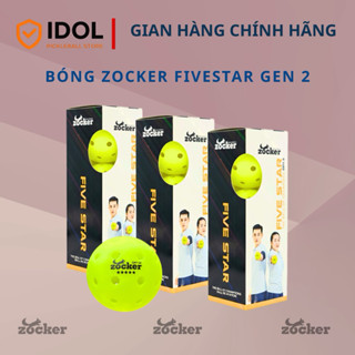   Chính Hãng  Bóng Pickleball Zocker Five Star Gen 2 | Bóng Thi Đấu Siêu Bền Quỹ Đạo bay Ổn Định đạt chuẩn USAPA 