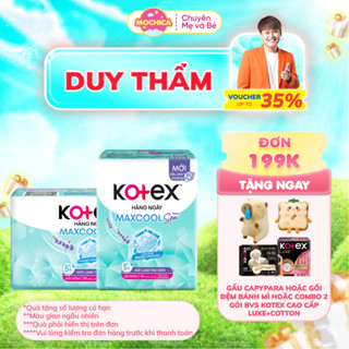   Combo  Băng vệ sinh Kotex hàng ngày Max cool French Spa siêu mỏng mềm mại - Mochishop _Mochica 