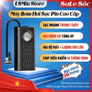  Bơm lốp mini di động dùng pin sạc cao cấp Máy bơm hơi ô tô Máy bơm hơi lốp cầm tay Mini Máy bơm hơi ô tô sạc không dây 