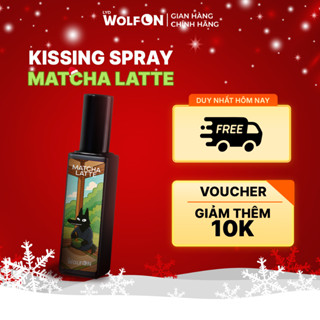  Xịt Thơm Miệng Kissing Spray LYD Wolf ON Hương Matcha Latte Thơm Mát Sảng Khoái Nhỏ Gọn 20ml 