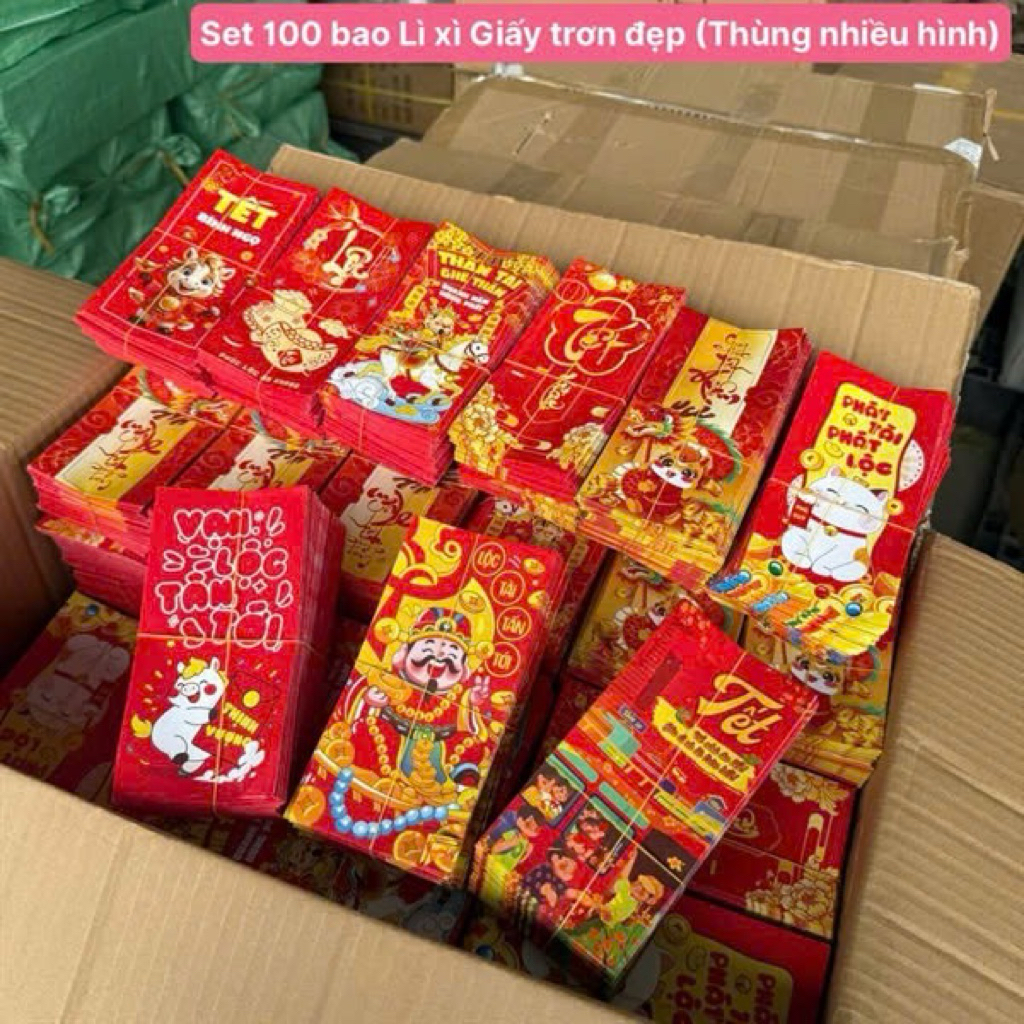 Bao lì xì siêu rẻ combo 50c