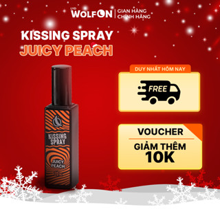  Xịt Thơm Miệng Kissing Spray LYD Wolf ON Hương Juicy Peach Vị Đào Mọng Ngọt Ngào Thơm Mát Sảng Khoái Nhỏ Gọn 20ml 