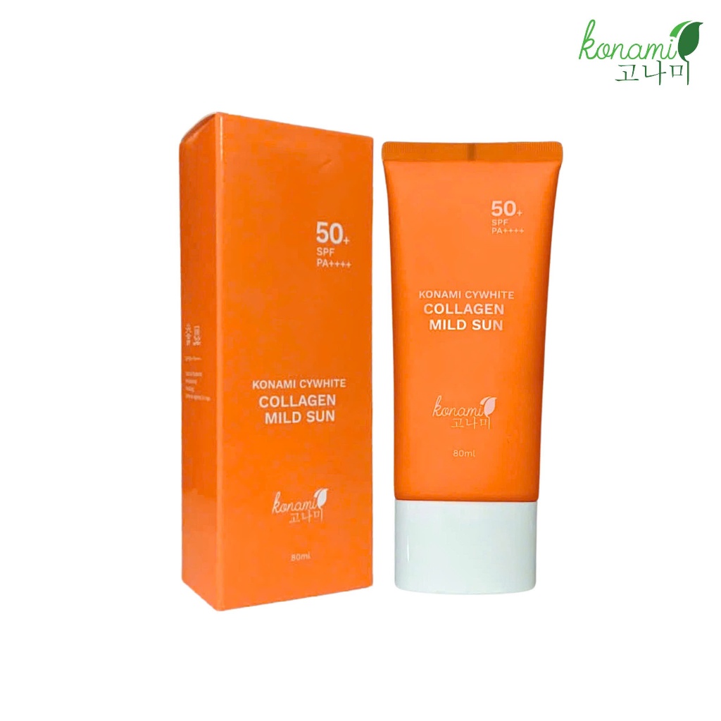 Kem chống nắng Konami cywhite collagen mild sun chống nắng nâng tông