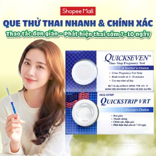   HỎA TỐC + CHE TÊN  Que thử thai Nhanh Chính xác QuickSeven Quickstrip 