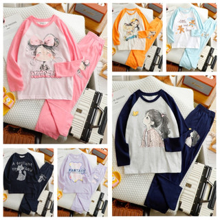  Bộ dài tay bé gái size đại JAMIKIDS bộ quần áo cho bé gái dài tay chất thun cotton 20-48kg BDGĐ052 
