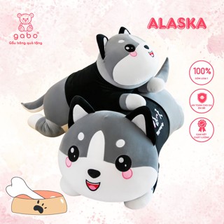 Gấu bông Mèo Alaska Siêu to khổng lồ 1m2 chó bông mặc áo size đại 1m3 gối ôm cho bé dài hình thú cute 
