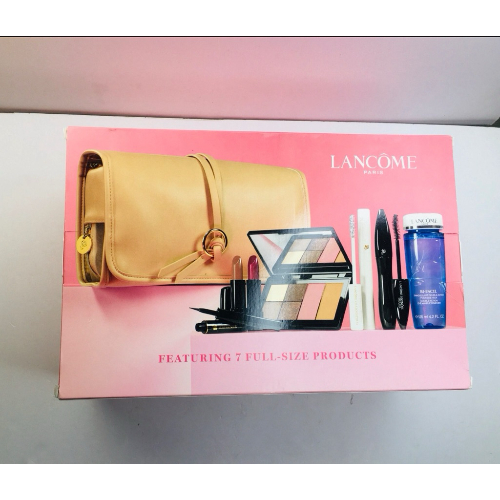 Set Lancome 7 món Full size Lancome Beauty Box Featuring 9 Full Size Favorites - Hàng USA