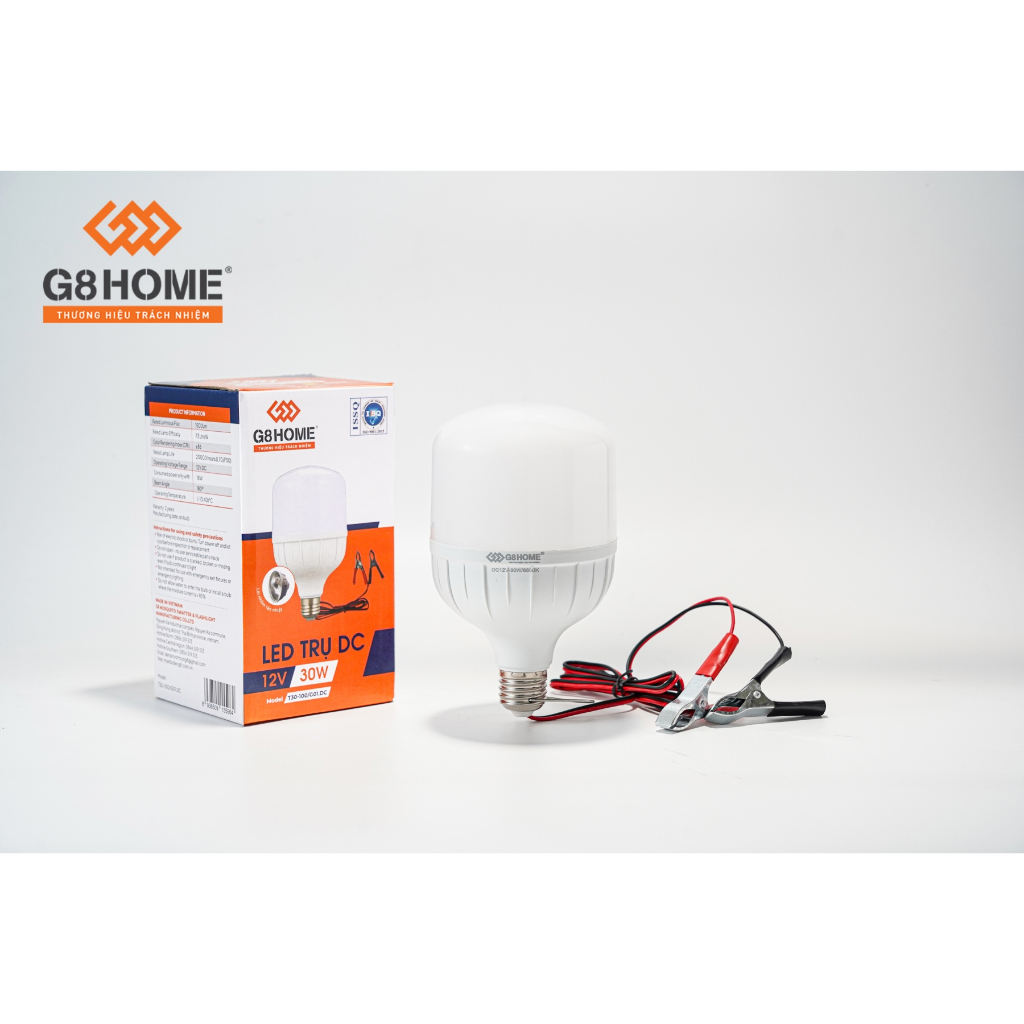 BÓNG LED KẸP BÌNH 30W - 12VDC G8 HOME