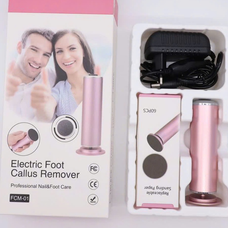 Máy Chà Gót Chân Cao Cấp Eva, Tẩy Tế Bào Chết Cho Tiệm Nail, Cá Nhân Tại Nhà - Tặng Kèm 60 Miếng Chà