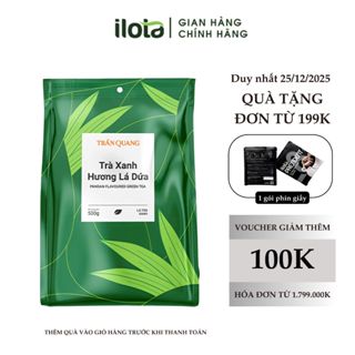  Trà lá xanh hương lá dứa Trần Quang  gói 500gr  