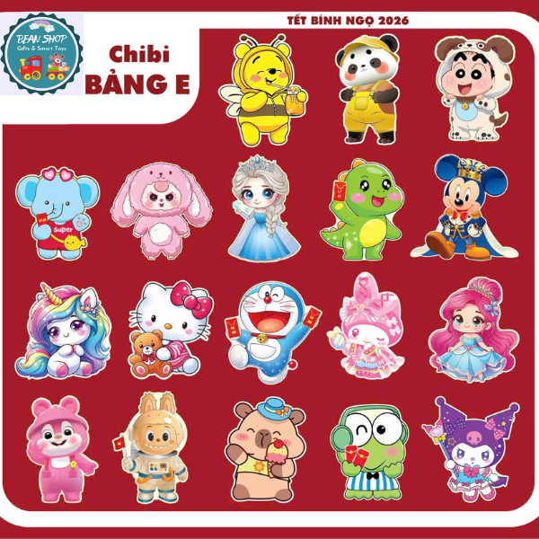 [Mẫu 2026] Bao Lì Xì Tết 2026 Chibi/Truyền Thống/Lububu/Capybara/Kuromi Hottrend - Phản Quang Đẹp