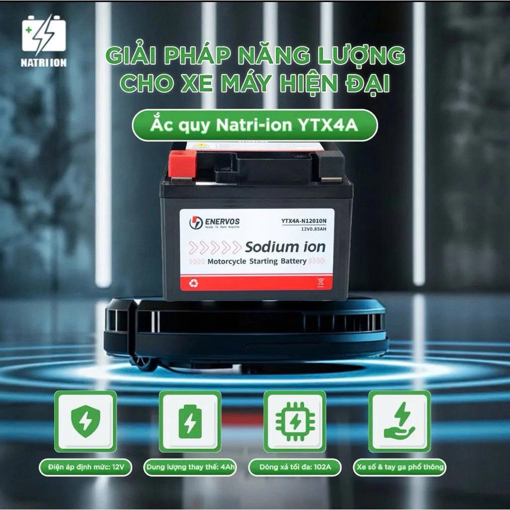 Bình natrion ác quy xe máy sodium YTX4A