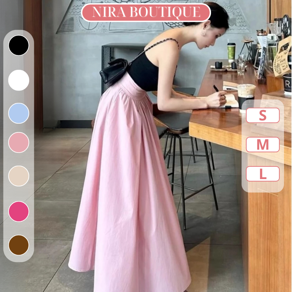 Chân Váy Merlin 2 Lớp Xòe Phồng Có Túi Khóa Kéo Lưng-H08-Nira.Boutique