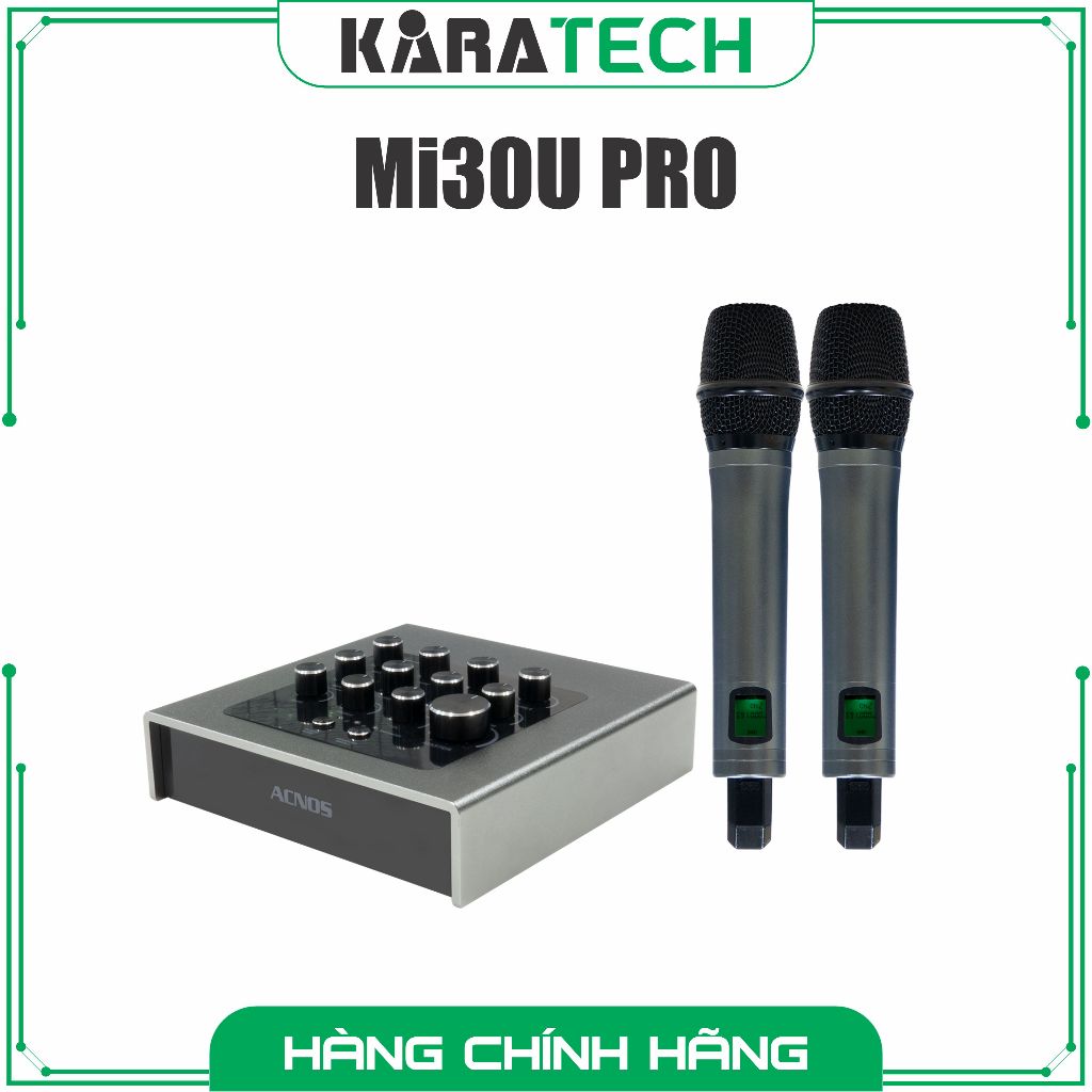 ACNOS MI30U PRO Vang số chỉnh cơ tích hợp Bluetooth & Micro không dây (UHF) - Bảo hanh 12 tháng, 1 đ