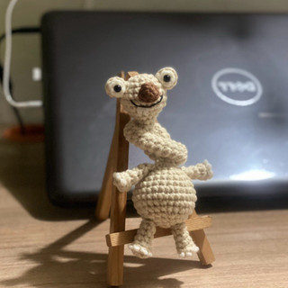 [Crochet-Ảnh thật] Móc khoá len nhân vật Sid cổ dài