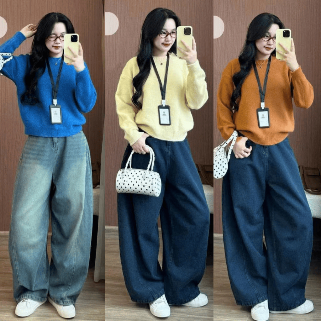 Áo Len Nữ Form Rộng FMStyle Dáng Suông Tay Dài, Chất Len Mềm Mịn Mặc Thu Đông