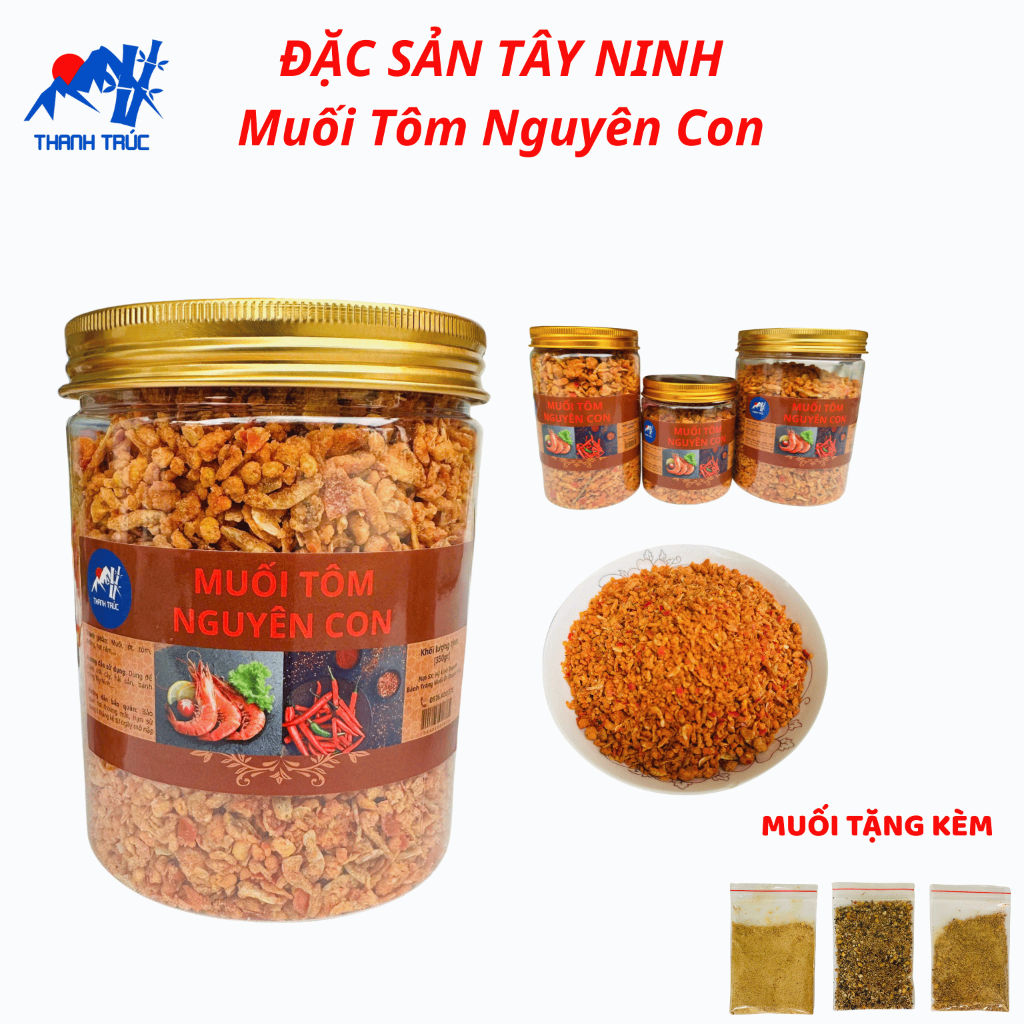 Muối Tôm Nguyên Con Siêu Ngon - Thanh Trúc- (Hủ 500gr)