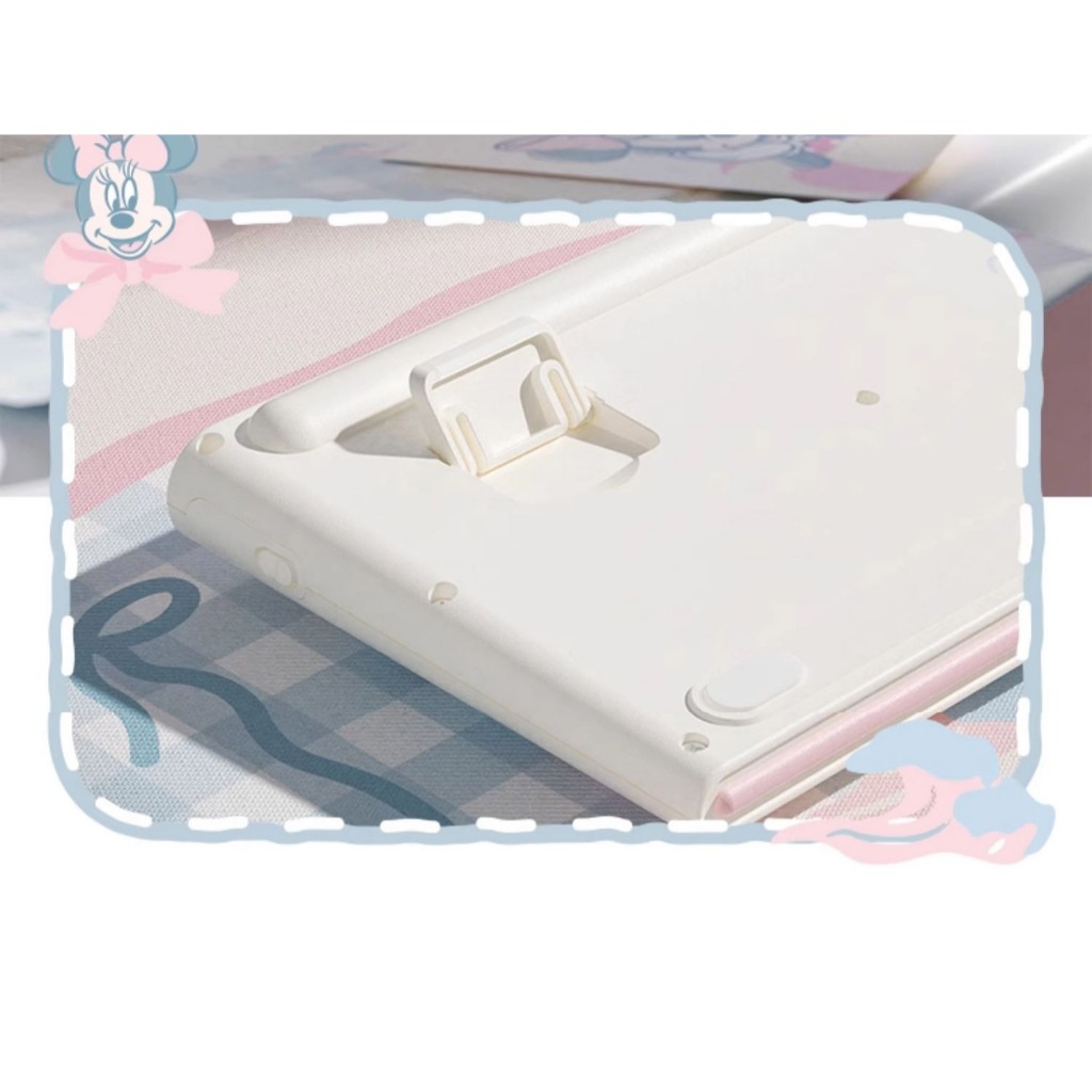 Bàn phím cơ giả không dây Y98 Strawberry Bear Lotso. Bàn phím dễ thương và hoạt động êm ái Kết nối máy tính,laptp | BigBuy360 - bigbuy360.vn