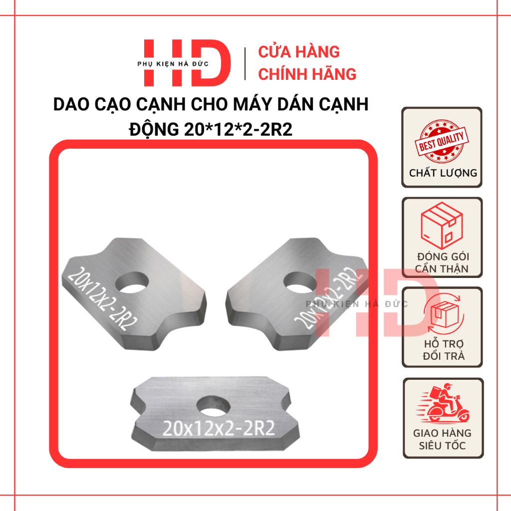 Dao cạo cạnh cho máy dán cạnh tự động 20*12*2-2R2 (1 cái)