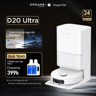  Robot Hút Bụi Lau Nhà Dreame D20 Ultra | Tự Động Đổ Rác | Giặt Sấy Giẻ Lau | Trạm Sạc Tự Động 