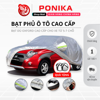 Bạt Phủ Xe Ô Tô PONIKA.STORE Vải Dù Oxford Cao Cấp - Silvercar Che Nắng Ô Tô Bảo Vệ Nội Thất