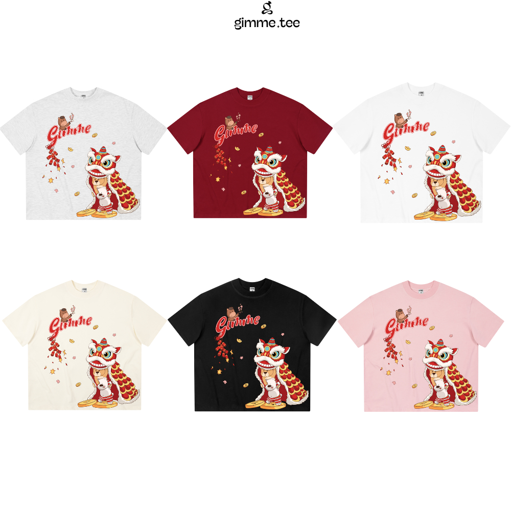 [TẾT 2026] Áo Thun Tết Boxy Gimme - LÂN - Premium Cotton 250gsm - Áo Thun Unisex - GMBX37
