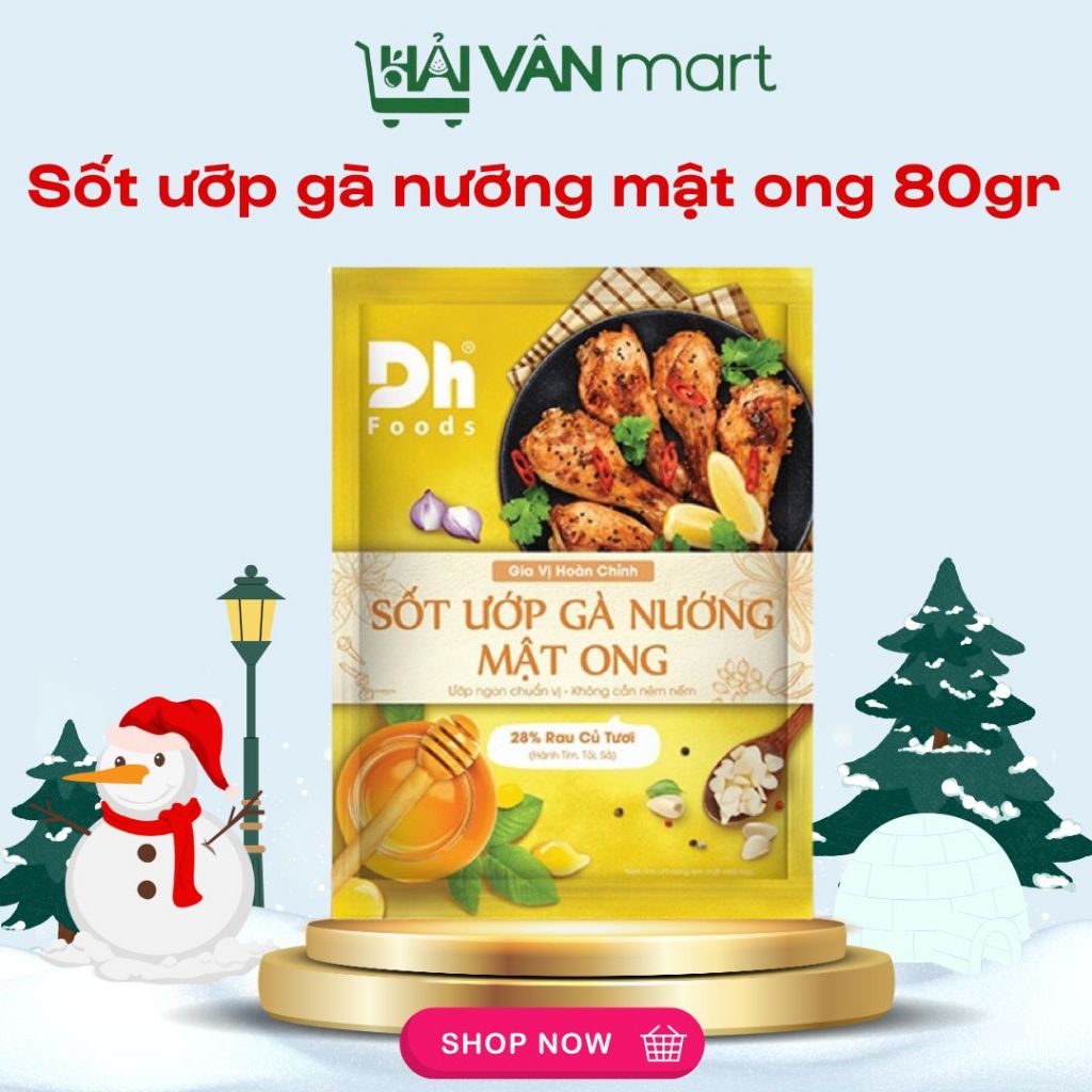 DH FOODS Xốt gia vị hoàn chỉnh nướng mật ong Dh Foods thành phần tự nhiên ướp các món gà, thịt, sườn