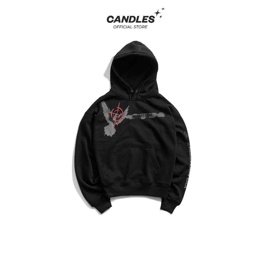 Áo Hoodie Candles Rebellion Era Oversized Fit Unisex