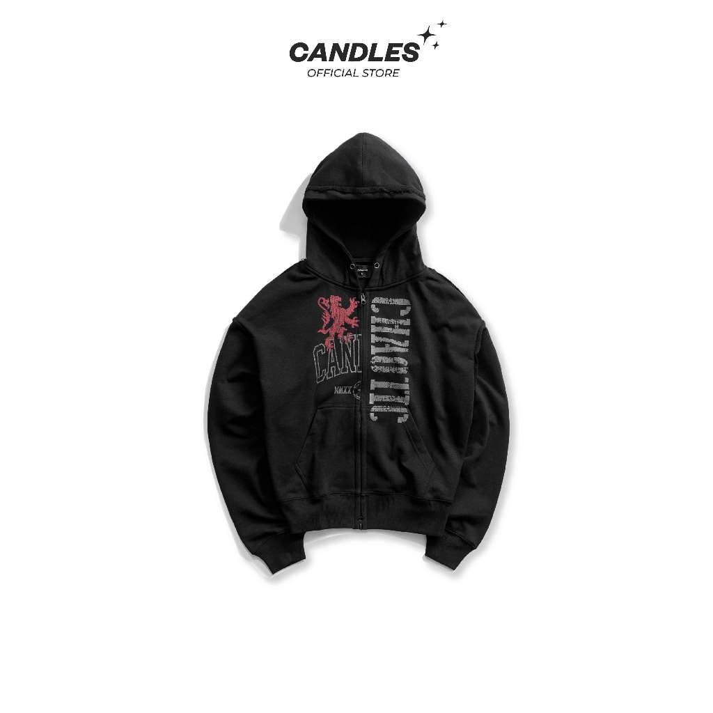 Áo Hoodiezip Candles Chaotic Brotherhood Oversized Fit Unisex