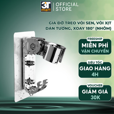 Giá đỡ vòi sen dán tường xoay 180° C'MON DC-02