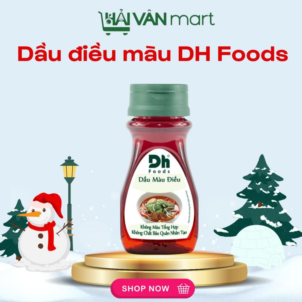 DH FOODS Dầu màu điều Dh Foods gia vị chế biến thực phẩm, tạo màu tự nhiên cho món ăn lọ 90ml