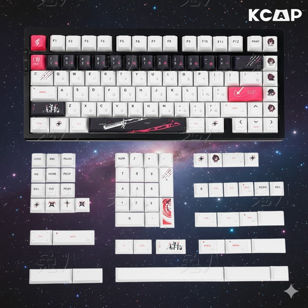 Keycap PBT Yuki Aim Anime Nhật Bản RGB | KCAP - World of keycaps
