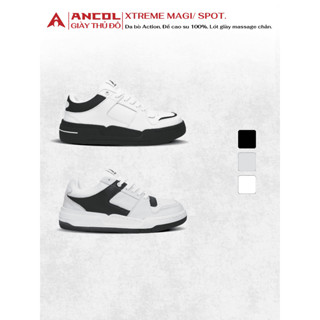  Giày Sneaker Thể Thao Ancol Xtreme MAGI   STRENGTH   SPOT Da Bò Action Da Bê Nappa Đế Cao Su Êm 