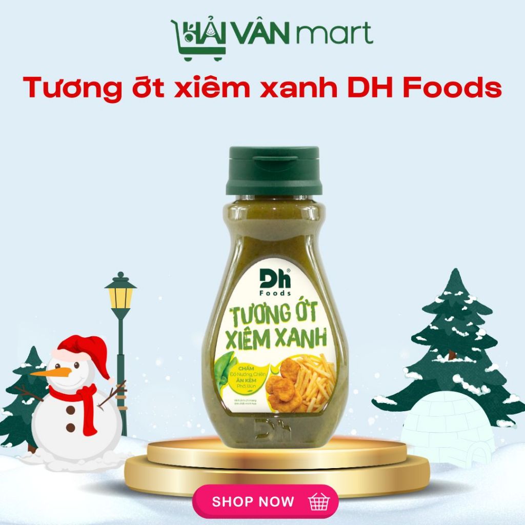DH FOODS Tương ớt xiêm xanh Dh Foods gia vị chấm và ăn kèm các món nướng, chiên, phở, bún, mỳ lọ 200