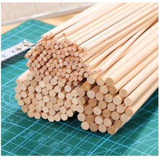 65-230 Que Tre Tròn 15cm đường kính 5mm | Que Tre Handmade Làm Nhà Mô Hình, Đồ Thủ Công, DIY