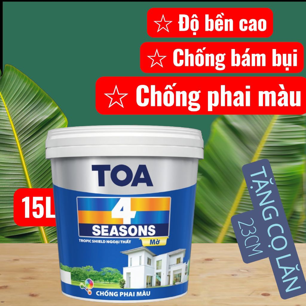 Sơn ngoại thất TOA 4SEASONS Chống phai màu 15L